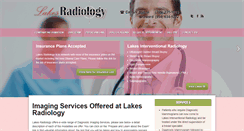 Desktop Screenshot of lakesradiology.com